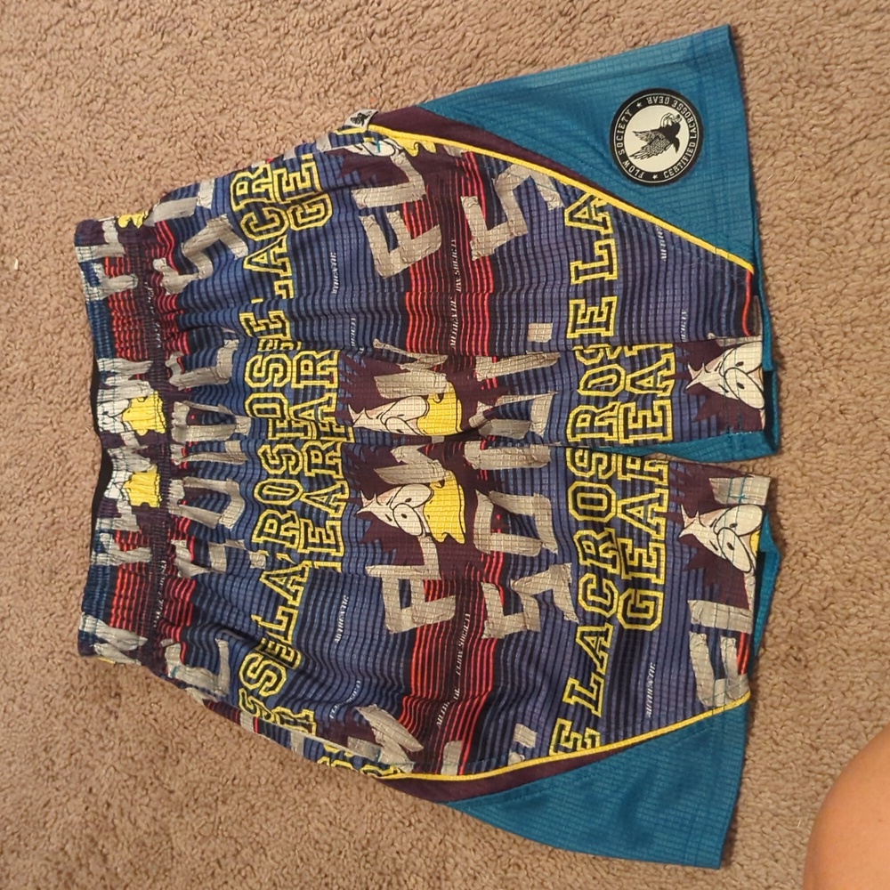Boys flow society lacrosse shorts youth extra small